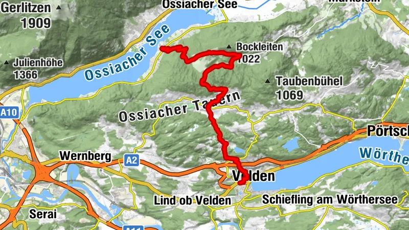 Balade à vélo électrique Ossiach - Velden - n° 11