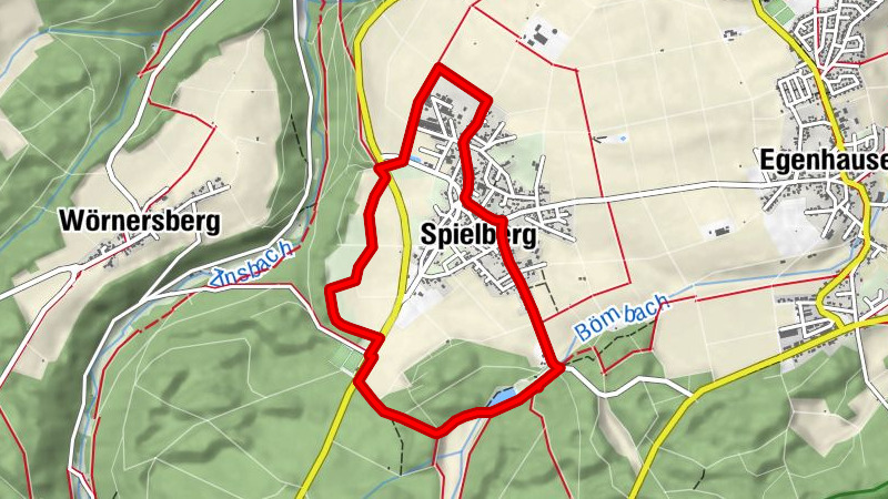 Idyllischer Bömbach bei Spielberg