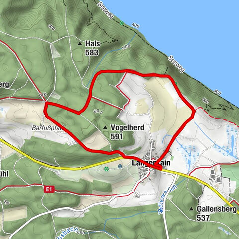 Parcours circulaire de Langenrain - Höhenweg au-dessus du lac d'Überlingen