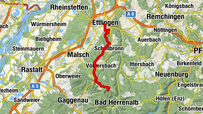 Bernbach - Ettlingen