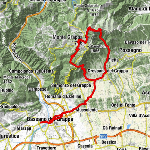 Bassano - Monte Grappa (Sent. 153)