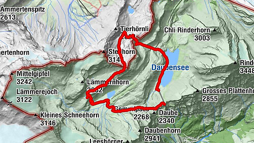 Gemmipass - Lämmerenhütte - Rote Totz Lücke - Daubensee - Gemmipass