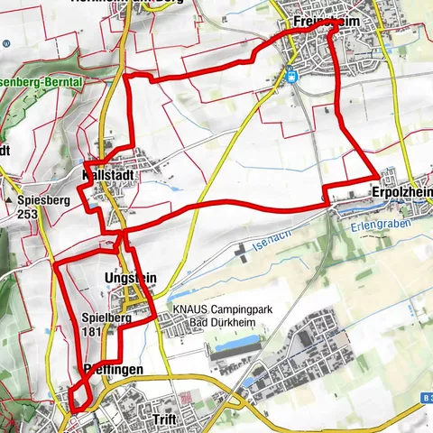 Randonnée dans les vignobles : Freinsheim - Erpolzheim - Bad Dürkheim - Kallstadt