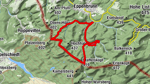 Eppenbrunn Grenzweg Altschlossfelsen