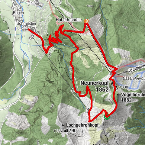 Vers le Neunerköpfle à Tannheim