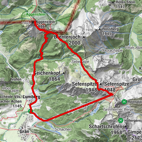 Vers le refuge Bad Kissinger via le Gräner Höhenweg