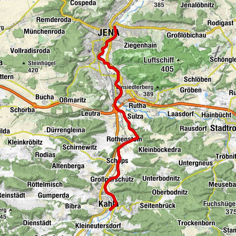 Saale - randonnée nautique de Kahla à Jena Gries - Étape 8