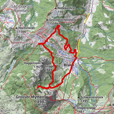 Wanderung entlang der Mythen, Alp "Zwüschet-Mythen"