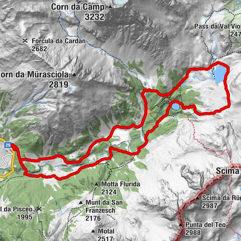 Randonnée de montagne au Lagh da Saoseo