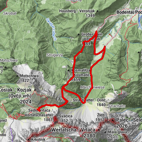 Randonnée Bodental/Cabane Klagenfurter