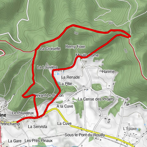 Balade Ferme-Auberge de la Charmotte - Face aux buttes gréseuses
