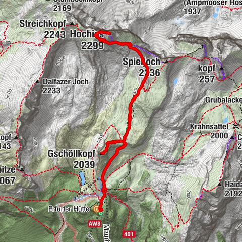 Hochiss und Gschöllkopf mit Rofanbahn