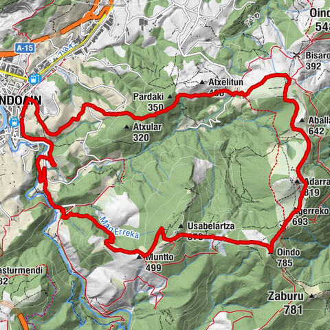 ANdoain - Oindo - Adarra - Andoain